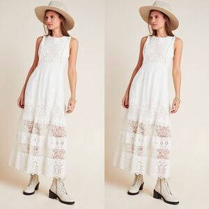 New Anthropologie Liliana Lace Maxi Dress